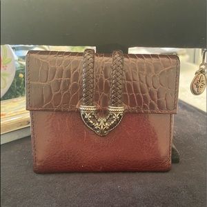BRIGHTON Brown card wallet.